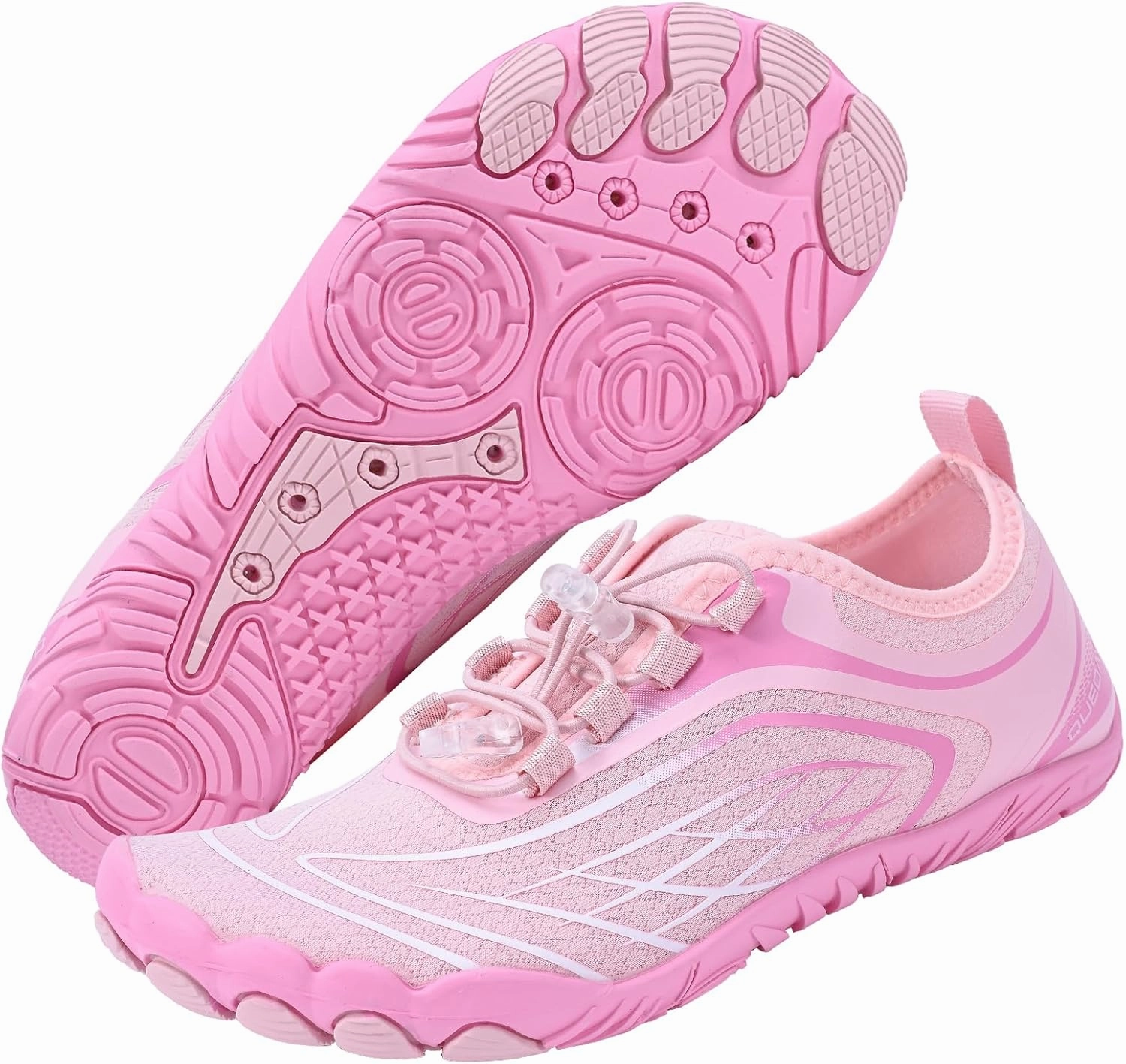 Queday Water Shoes for Women Men Quick Dry Barefoot Shoes Athletic Lightweight Sports Aqua Socks Outdoor Swim Hiking Diving Surf Fishing Walking Kayaking