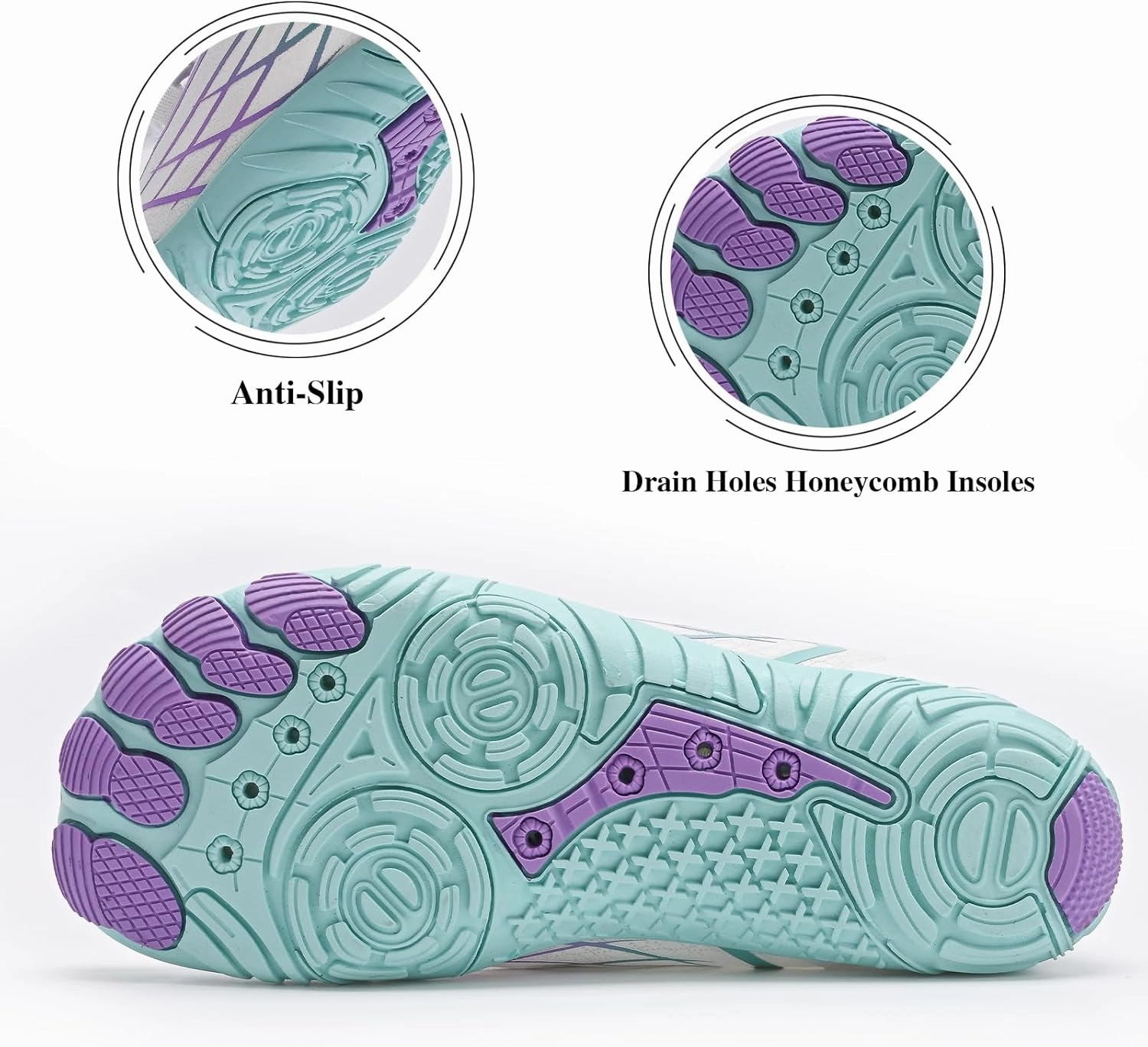 Queday Water Shoes for Women Men Quick Dry Barefoot Shoes Athletic Lightweight Sports Aqua Socks Outdoor Swim Hiking Diving Surf Fishing Walking Kayaking