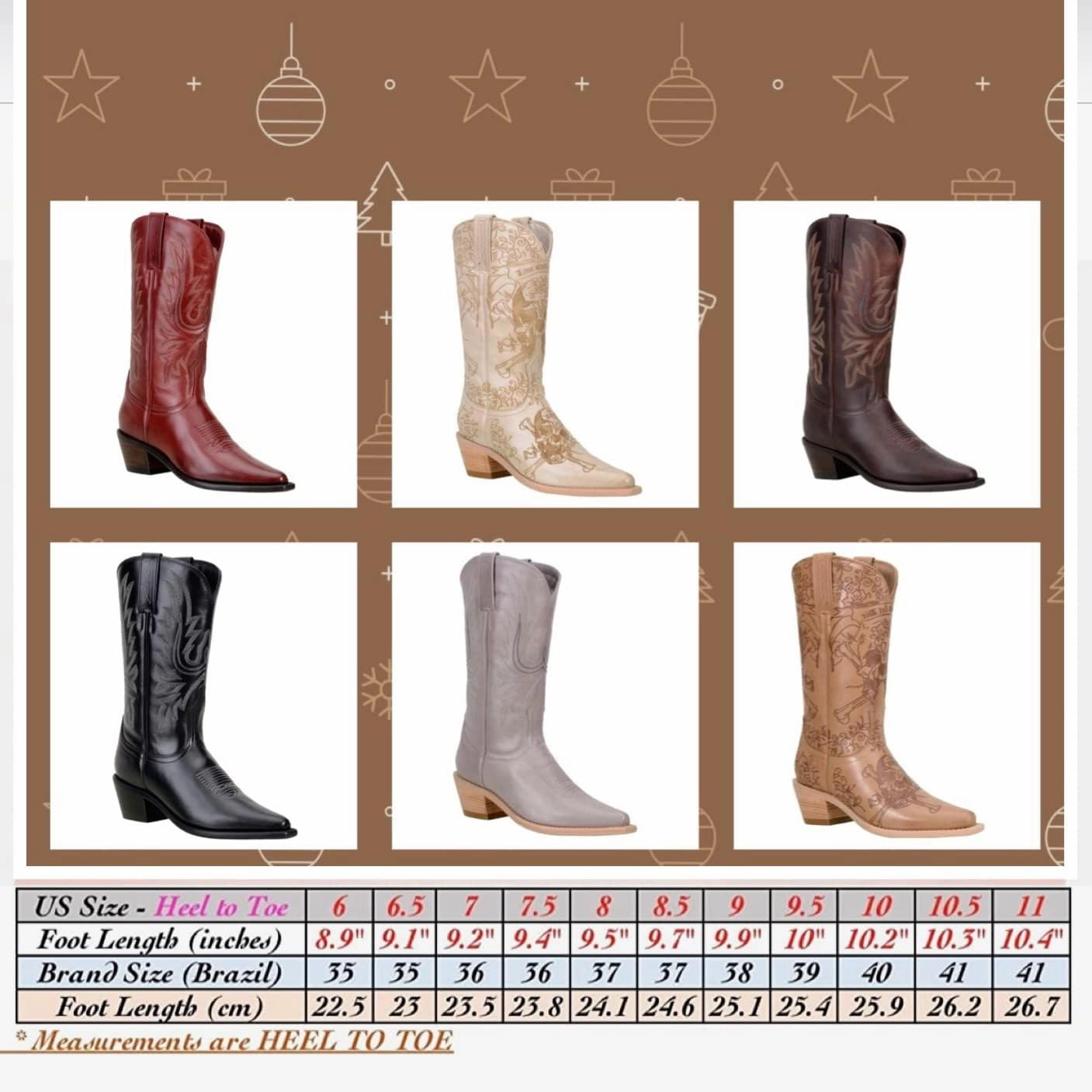 QUEEN USA TEXAS Women's Western Cowboy Pointed Toe Mid Calf Pull On Tabs Leather Boots