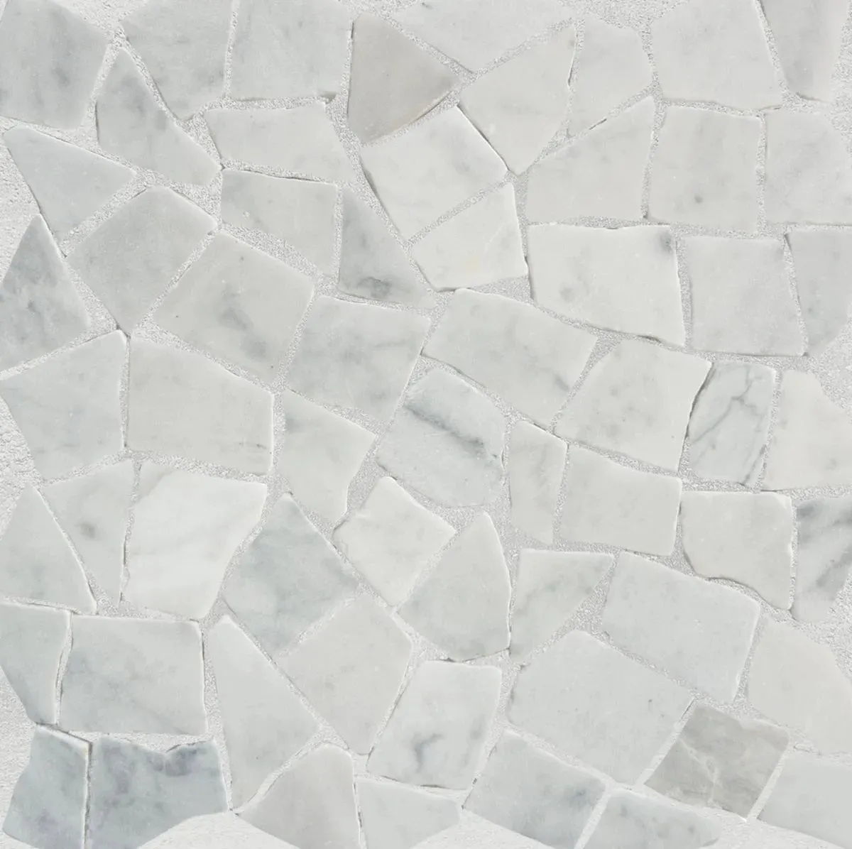 Random Mosaic Carara Wall and Floor Tile | 5 Tiles per case