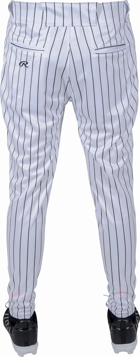 Rawlings Men's PRO 150 Series Baseball Pants | Tapered Jogger Fit | Adult Sizes | Pinstripe | Multiple Colors