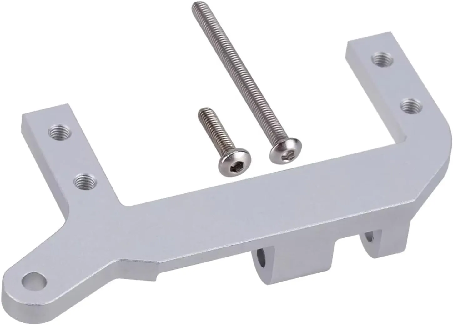 RC Car Accessories for TRX4 1/10 CNC Aluminium Axle Servo Mount Stand RC Crawler Car Upgrade Parts(Silver)