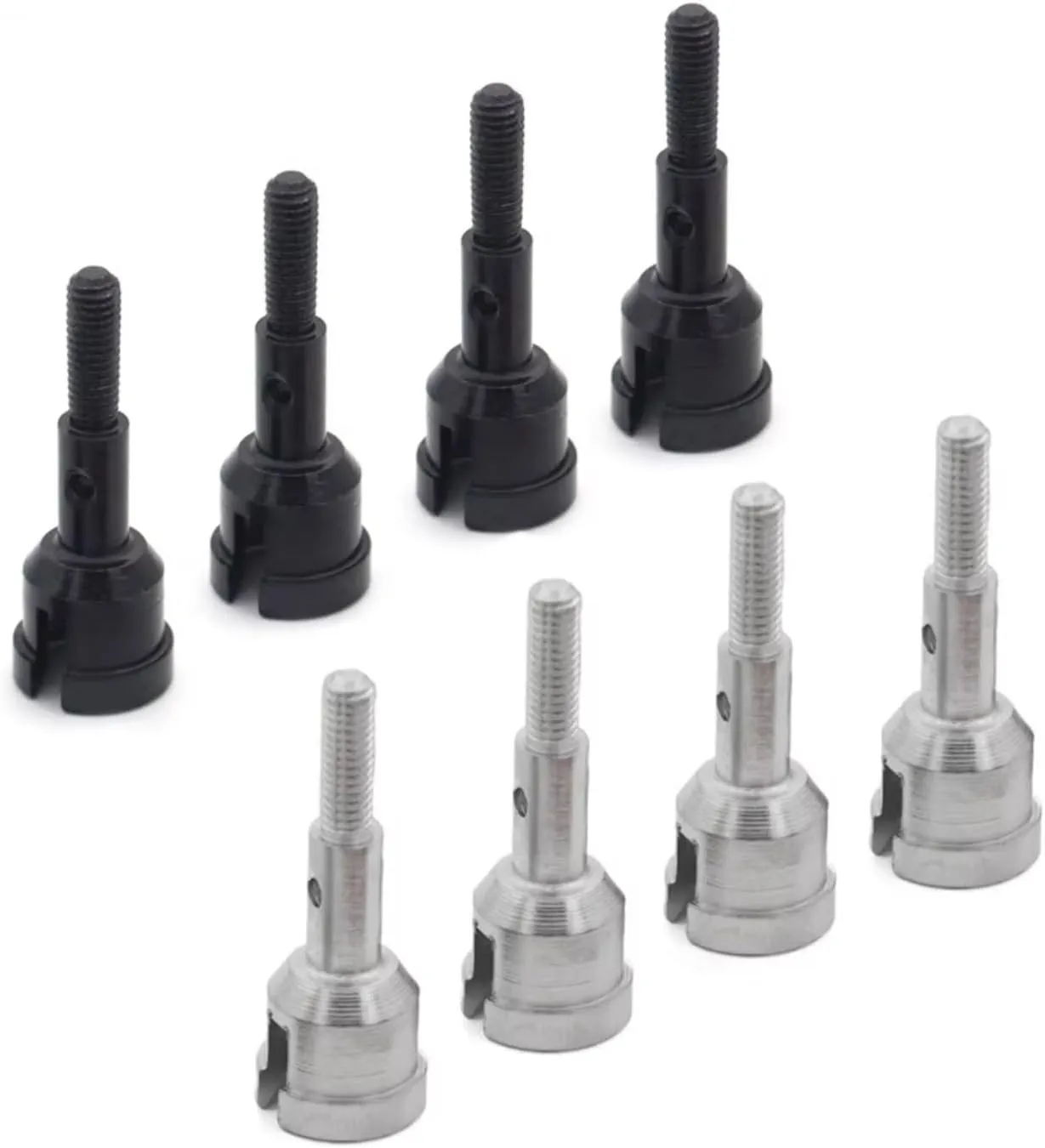 RC Car Differential Cup for WLtoys A959 A969 A979 A949-30 1/18 RC Car Upgrade Parts 4PCS Metal Model Car for Climbing Wheel for Seat Axles Replacement(Black)