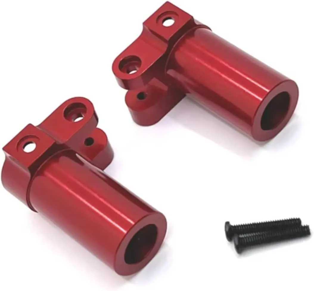 RC Car DIY Parts for MN for MN128 MN86 G500 1/12 Metal Upgraded Rear Axle Cup Remote Control Crawler Vehicle Replacement Upgrade Parts Accessories(Red)