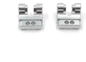 RC Car DIY Parts for WLtoys 124016 124018 1/12 Shock Mounting Mounts Shock Absorber Fixing Device RC Car Metal Upgrade Modification Parts(Silver)