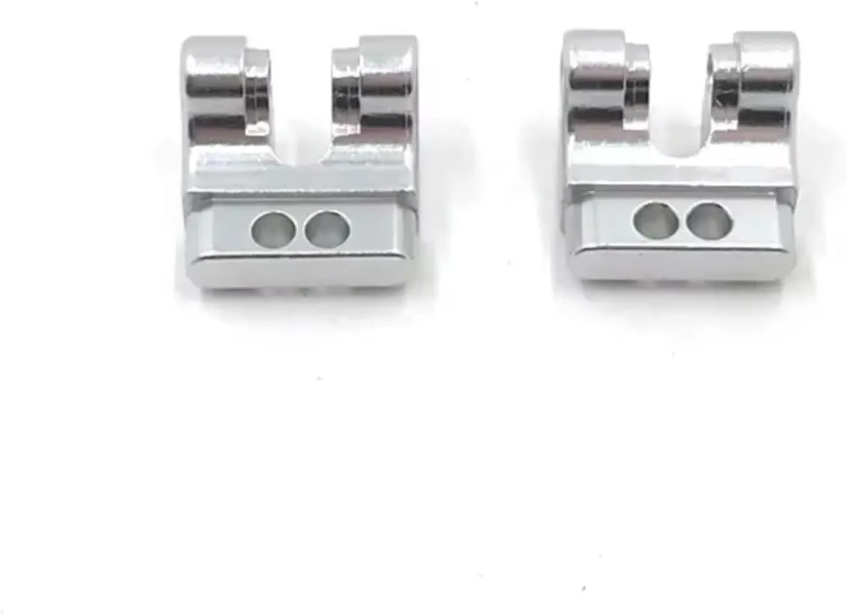 RC Car DIY Parts for WLtoys 124016 124018 1/12 Shock Mounting Mounts Shock Absorber Fixing Device RC Car Metal Upgrade Modification Parts(Silver)