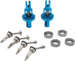 RC Car DIY Parts for WLtoys 284131 K969 K979 K989 K999 P929 P939 1/28 Metal Ball Differential Extended Drive Shaft RC Car Upgrade Parts(Sky Blue)