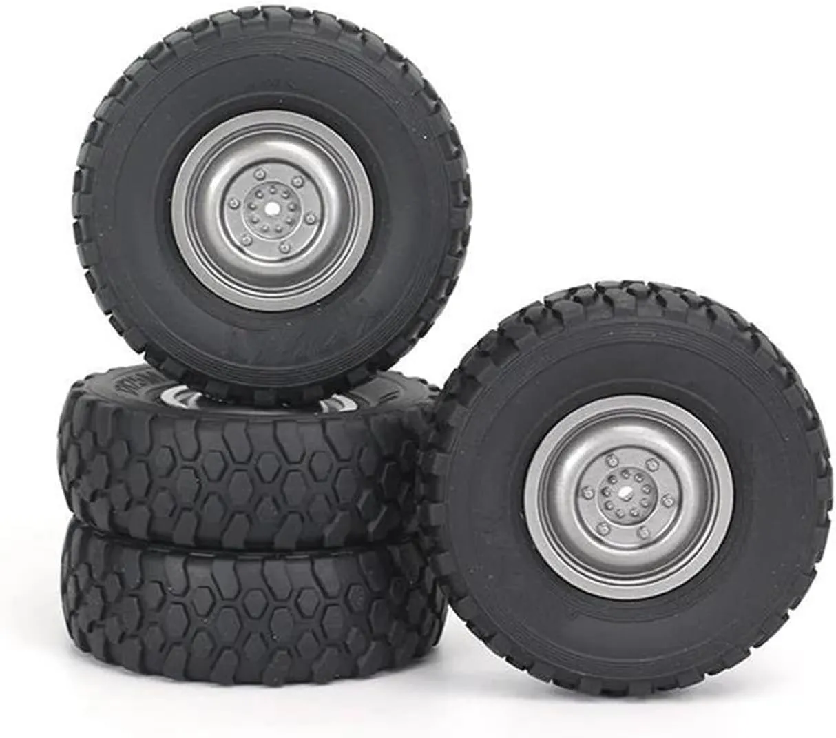 RC Car Parts for MN D90 for MN99S MN98 for WPL B14 B24 C14 C24 C34 for LDRC P06 72mm Soft Tire Wheel RC Car Upgrade Parts Replacement RC Car Accessories