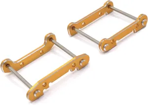 RC Car Parts for Wltoys 1/14 144001 144002 144010 for 1/12 124018 124019 124017 124016 Metal Upgrade Front Rear for Swing Arm Mounts Decoration RC Parts(Yellow)