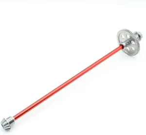 RC Car Parts for Wltoys 124008 RC Car Spare Parts 124008-2721 128004-2720 124008-2719 Central Transmission Shaft Group Metal Reduction Gear Drivi(Size3)