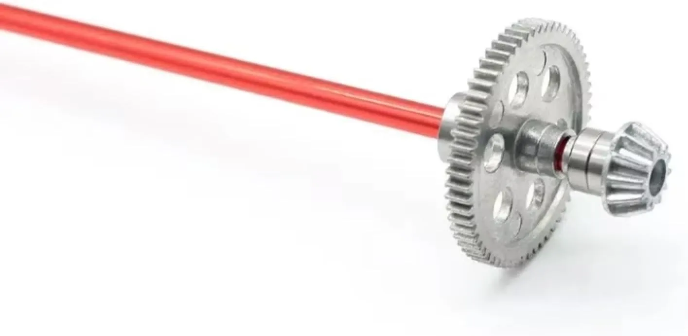 RC Car Parts for Wltoys 124008 RC Car Spare Parts 124008-2721 128004-2720 124008-2719 Central Transmission Shaft Group Metal Reduction Gear Drivi(Size3)