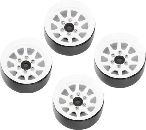 RC Car Wheel Rim, RC Car Wheel Hub, Flexible Remote Control Toy Remote Control Car RC Climbing Vehicle RC (White)