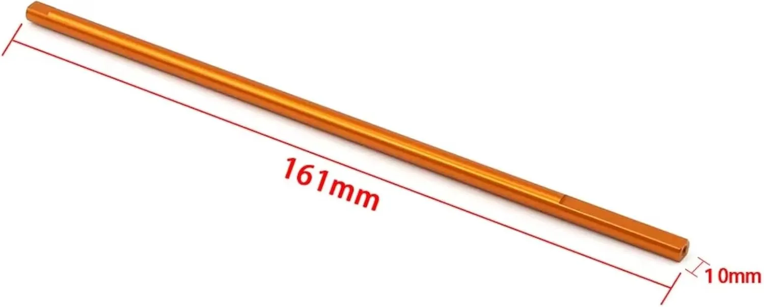 RC Drive Shaft Compatible with Wltoys 144001 1/14 RC Car Upgrade Parts Replacement Accessories 1PCS Metal Central Drive Shaft(Yellow)