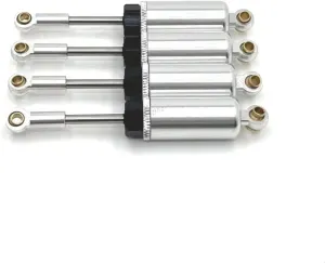 Rc Shock Absorber For SCY 16101pro 16102pro 16103 Q130 1/16 Metal Upgrade Hydraulic Shock Absorber RC Car Remote Control Car Accessories Upgrade Replacement(Silver)