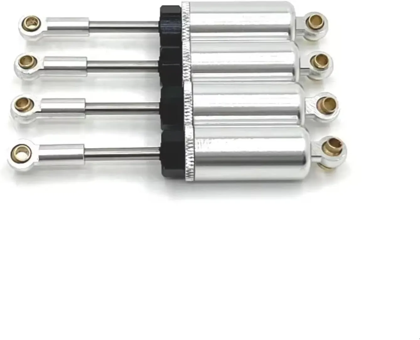 Rc Shock Absorber For SCY 16101pro 16102pro 16103 Q130 1/16 Metal Upgrade Hydraulic Shock Absorber RC Car Remote Control Car Accessories Upgrade Replacement(Silver)