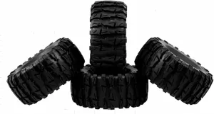 RC Tyre Set for Axial for RR10 90053 for AX10 90056 90048 for TRX-4 4Pcs for Rock Crawler 2.2 Inch Tires Soft 138Mm Tyre with Foams for 1/10 RC Car Crawler