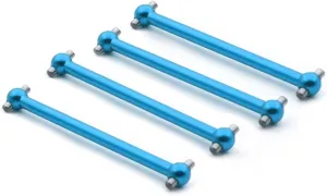 RC Upgrade Parts for Wltoys for Himoto for HSP A959B A949 A959 A969 A979 K929 E18 Spino A959-07 1/18 RC Car 4pcs Metal Drive Shaft Dogbone Upgrade Parts(Blue)