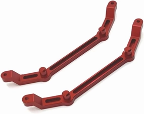 RC Car Accessories for Wrangler for MN for MN128 1/12 Metal Upgrade Modified Shell Fixed Column Remote Control Crawler Vehicle Upgrade Parts Accessories(Red)