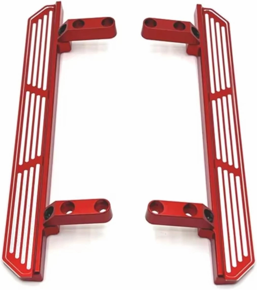 RC Car DIY Parts for WLtoys 104006 104010 104020 104026 Metal Left and Right Foot Pedals Rc Crawler Car Truck for Buggy Upgrade OP Accessories Parts(Red)