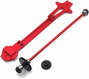 RC Car DIY Parts for WLtoys 124016 124017 124018 124019 Metal Upgrade Second Floor Driving Assembly Remote Control Crawler Car Upgrade Parts Accessories(Red)
