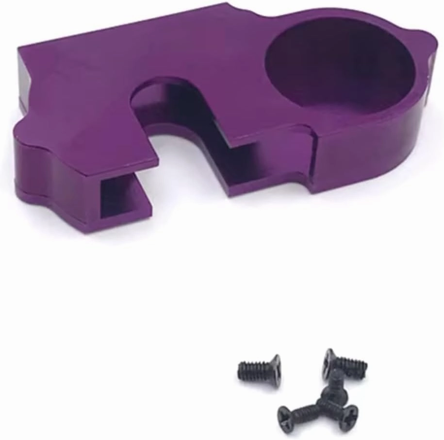 RC Car DIY Parts for WLtoys 144010 144001 144002 124016 124017 124018 124019 1/12 1/14 Metal Gear Cover Remote Control Crawling Car Upgrade Accessories(Purple)