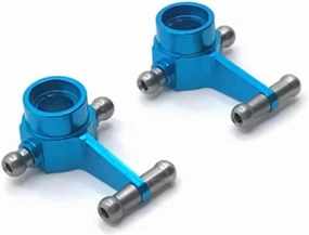 RC Car DIY Parts for WLtoys 284131 K969 K979 K989 K999 P929 P939 1/28 Metal Front Steering Cup Remote Control Crawler Car Upgrade Parts Accessories(Blue)