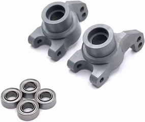 RC Car DIY Parts for WLtoys LC for Racing 144010 144001 144002 124017 124016 124018 124019 1/14 Metal Upgrade Bearing Rear Cup RC Car Parts(Gray)