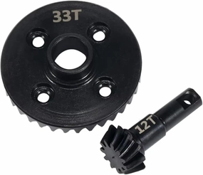 RC Car Parts Compatible with TRX4 for TRX6 1/10 RC Crawler Upgrade Steel Machined Overdrive Underdrive Axle Differential Helical Gears Pinion Set(12T/33T)