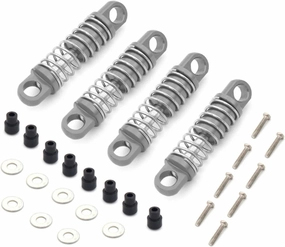 RC Upgrade Parts for Wltoys P929 P939 K969 K989 1/28 Metal Shock Absorber Damper Oil Filled TypeUpgrade Accessories Drift for Chassis for Rally(Gray)