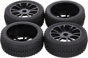 Rc Wheel Rim Tire for 811 8sc 94885 84-801 RC 1/8 Off-Road Car for Buggy Rubber Truck Tires 112MM Rubber Tyre Plastic Wheel Rim Hex Adapter 17MM