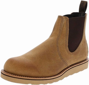 Red Wing Mens Classic Chelsea Suede Leather Hawthorne Boots 11.5 US