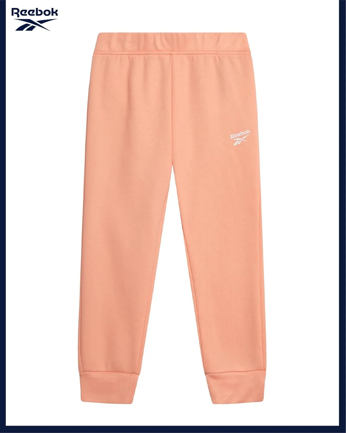 Reebok Toddler Girls' Sweatsuit Set - 2 Piece Fleece Sweatshirt and Jogger Sweatpants Set for Little Girls (Sizes: 2T-6X)