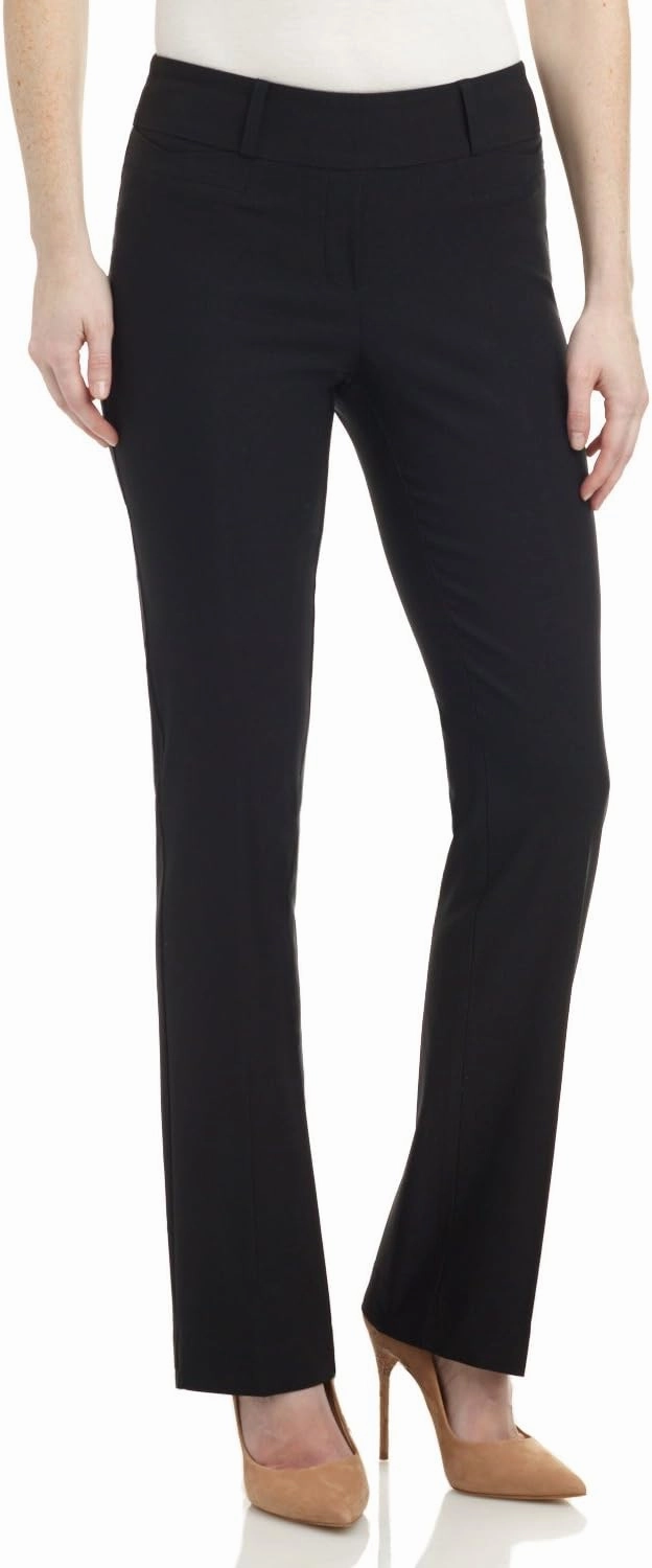 Rekucci Womens Ease into Comfort Fit Barely Bootcut Business Casual Stretch Pants in Regular/Tall/Petite fit