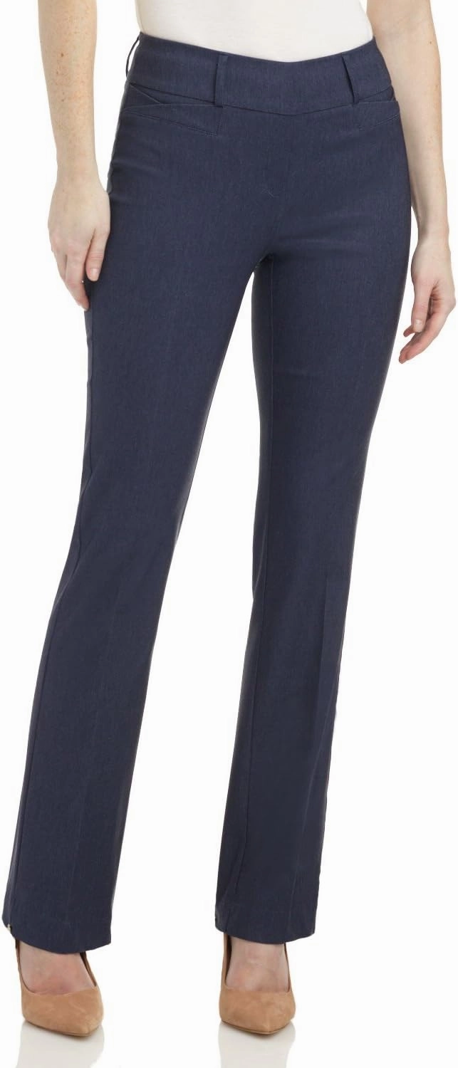 Rekucci Womens Ease into Comfort Fit Barely Bootcut Business Casual Stretch Pants in Regular/Tall/Petite fit