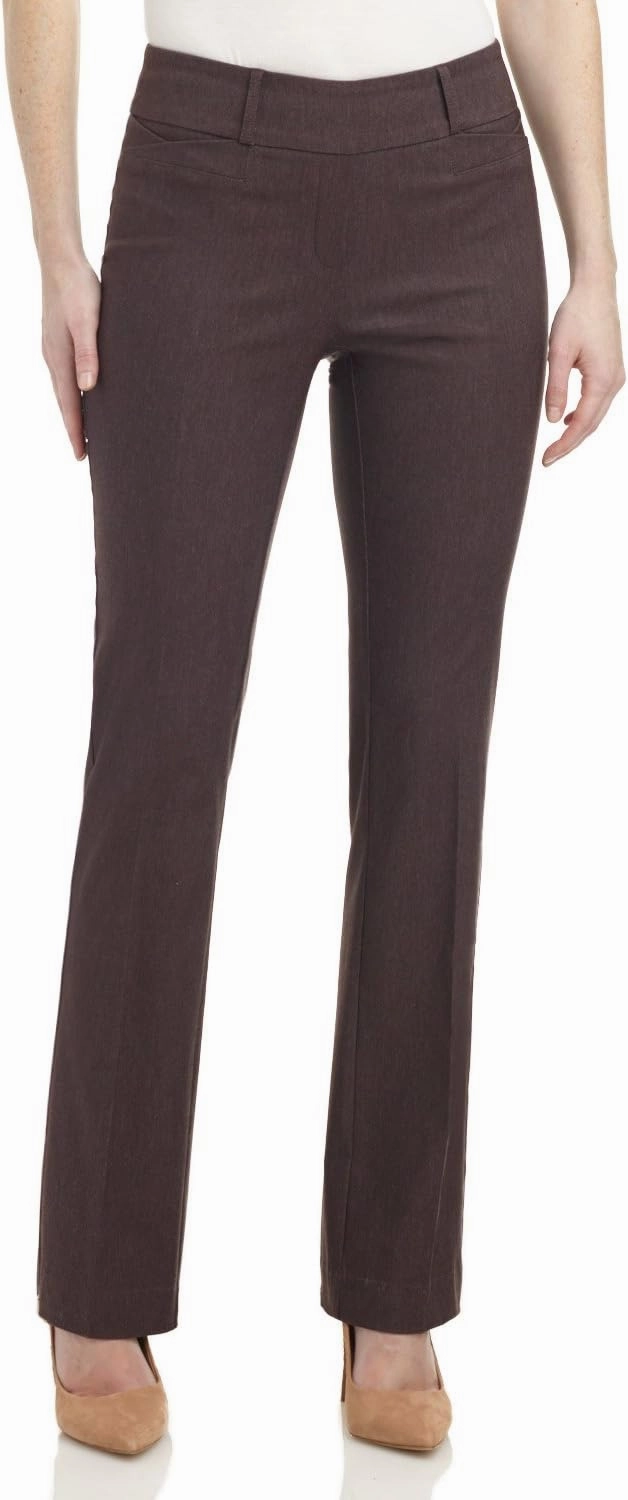 Rekucci Womens Ease into Comfort Fit Barely Bootcut Business Casual Stretch Pants in Regular/Tall/Petite fit