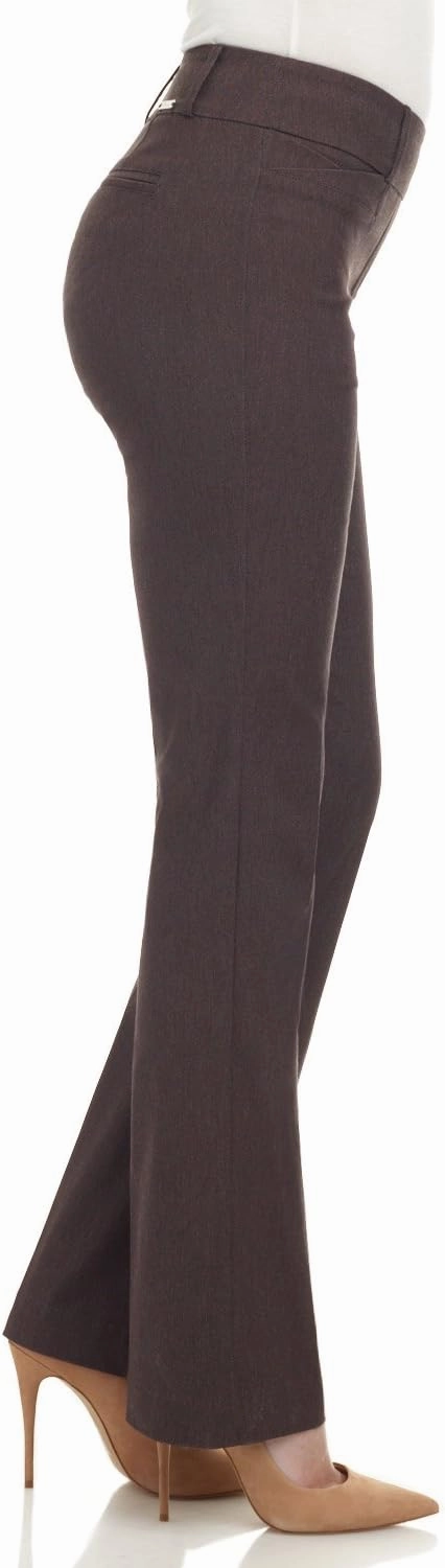 Rekucci Womens Ease into Comfort Fit Barely Bootcut Business Casual Stretch Pants in Regular/Tall/Petite fit