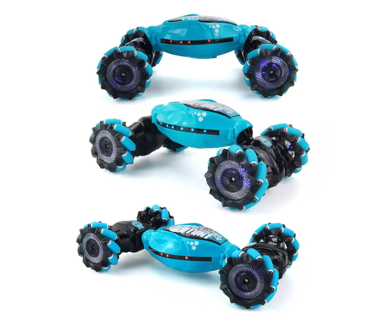 Remote Hand Control Watch Gesture Sensor Twist Car Toy USB Charging Car Toy - Blue