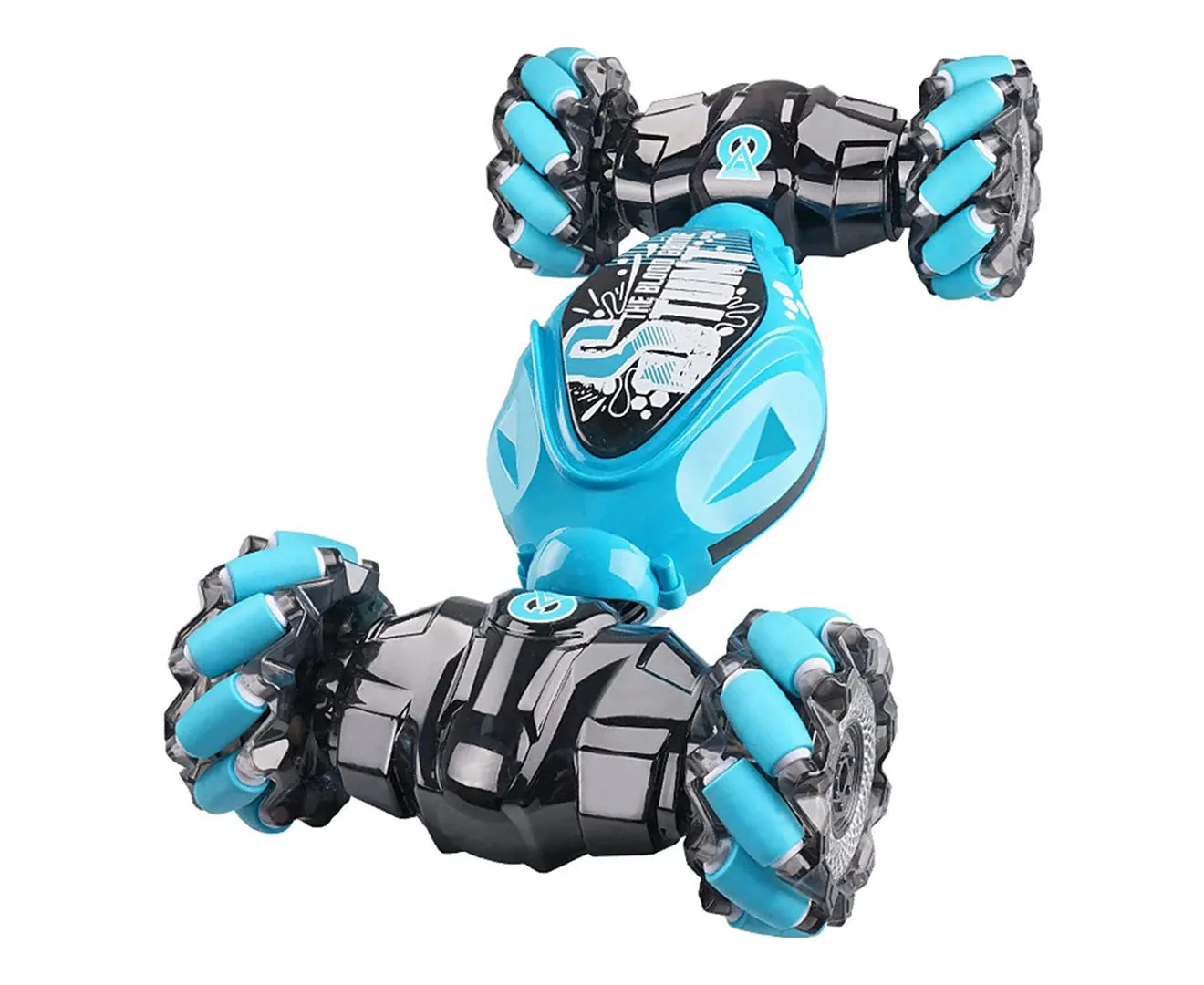 Remote Hand Control Watch Gesture Sensor Twist Car Toy USB Charging Car Toy - Blue