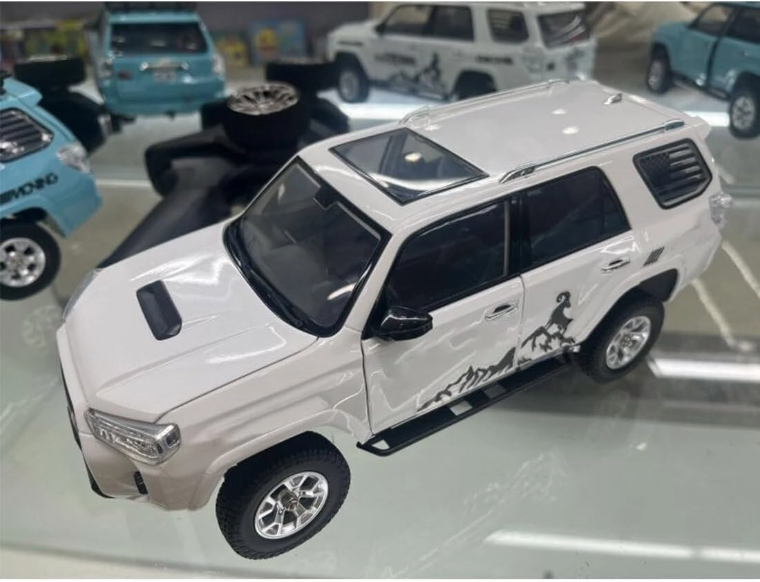 Remote Control Car, All Terrains RC Electric Brushed Off Road Climbing Car, 1/18 4WD RC Buggy Truck 2.4G RC Car, High Speed RC Truck Vehicle Model for Adults RTR Version, White