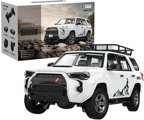 Remote Control Car, All Terrains RC Electric Brushed Off Road Climbing Car, 1/18 4WD RC Buggy Truck 2.4G RC Car, High Speed RC Truck Vehicle Model for Adults RTR Version, White