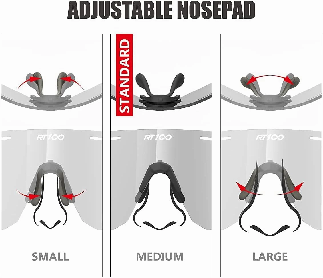 RIDE YOUR WAY Professional wrap around Frameless Cycling Sunglasses for Men and Women