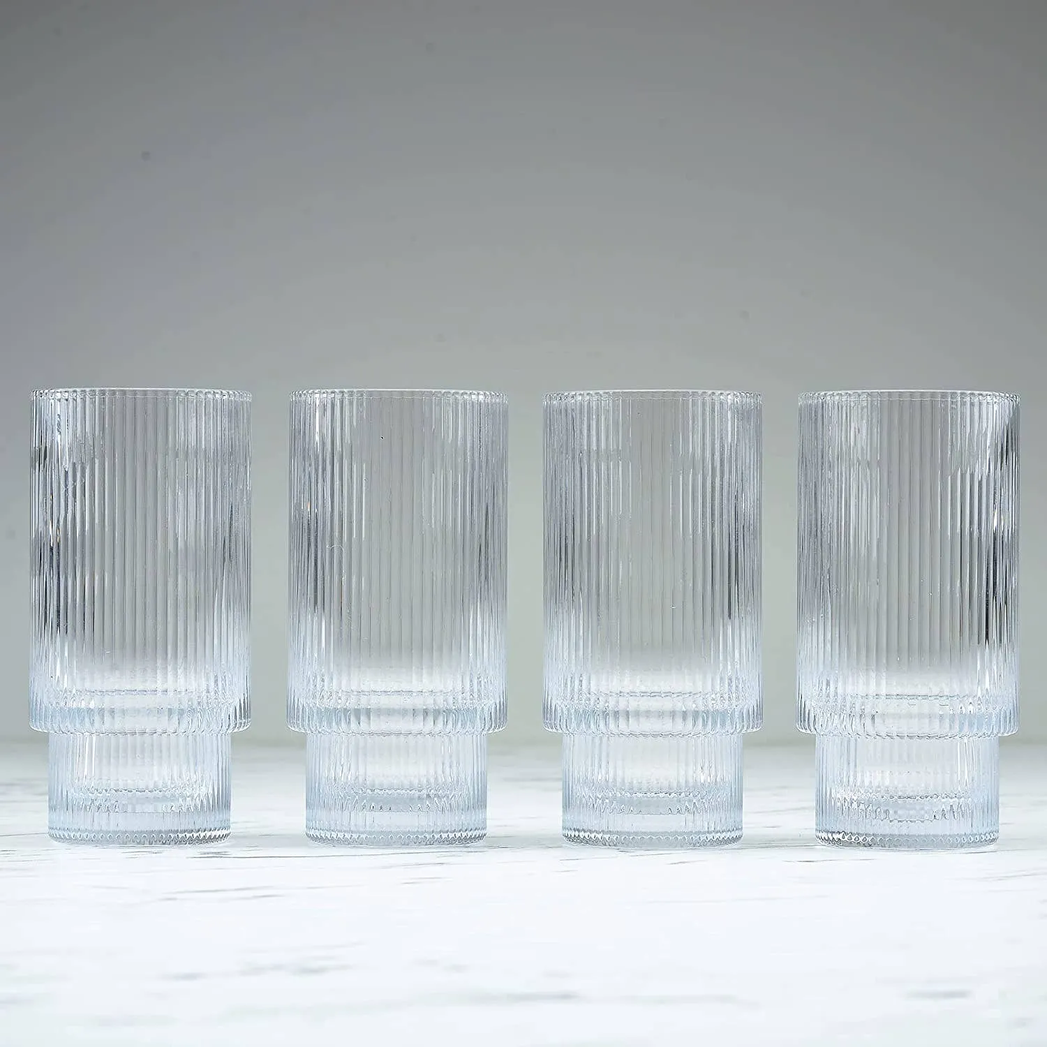 Ripple Drinking Glasses (Set of 4)