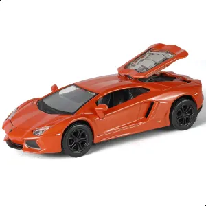 RisopenCompatible for Lamborghini Reventón Car Pull Back Car Toy Model Alloy Metal Diecast Classic Vehicle Model Toy Vintage Auto Model Toy Red Car Collectible Model Gift Ornament for Kid Ages 3 