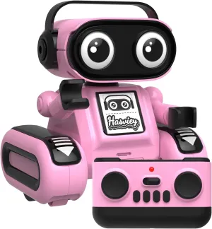 Robot Toys for Girls, Rechargeable Remote Control Toys for Girls 5-7, Kids Toy Robots with Auto-Demo, Recording, Repeat, Flexible Head & Arms, Dance, Music, Gift Ideas for Birthday Xmas – Pink