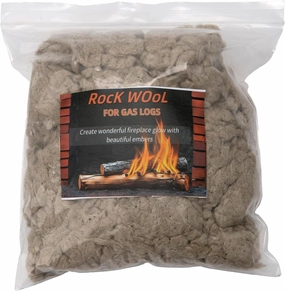 Rock Wool for Gas Log, 9 oz/Bag