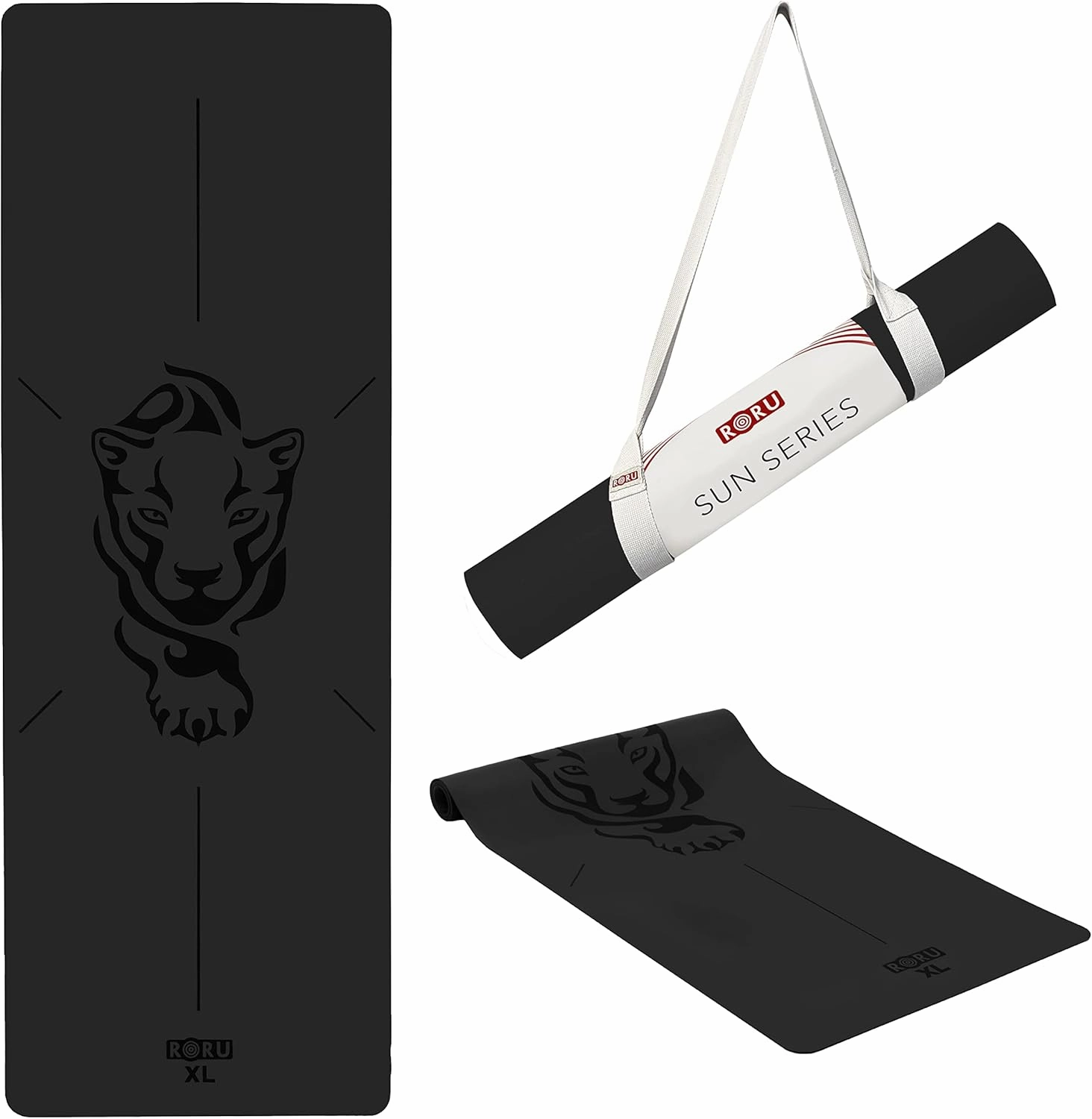 RORU Concept Sun & PRO Series Yoga Mat Thick Non Slip Large and Wide 72 x 27 inch & 68 x 24 inch Yoga Mat Non Slip, Workout Exercise Mat for Pilates, for Women and Men