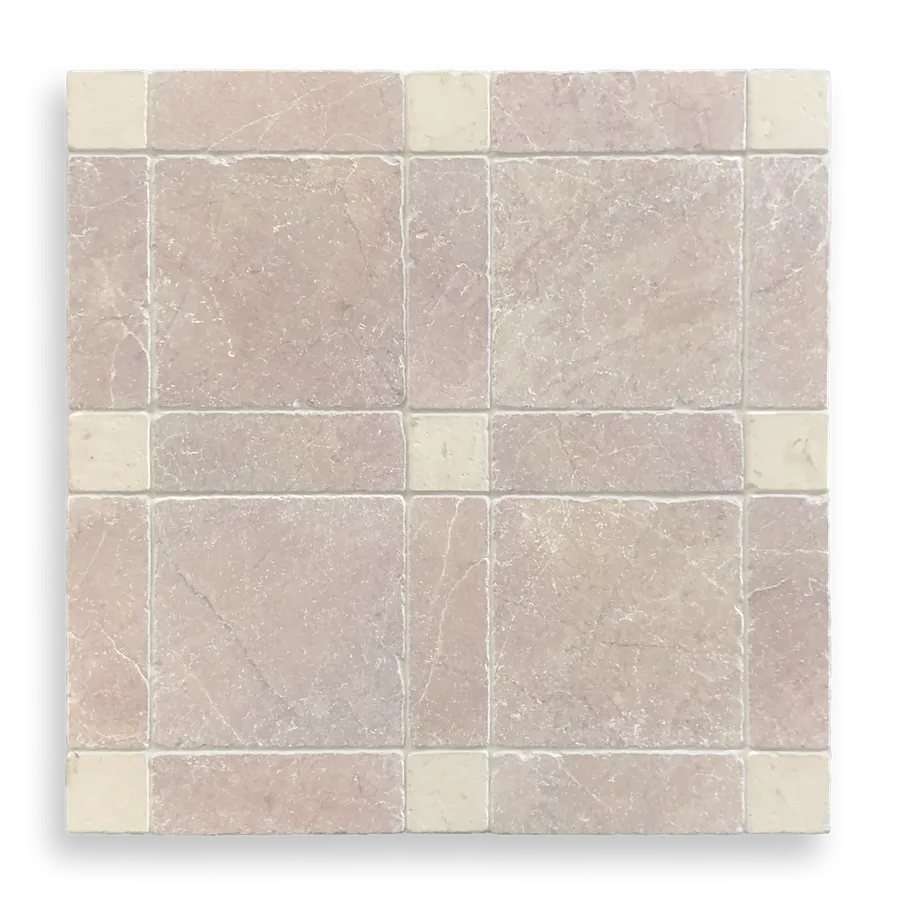 Rosado Tumbled Tiles  200x200x10mm