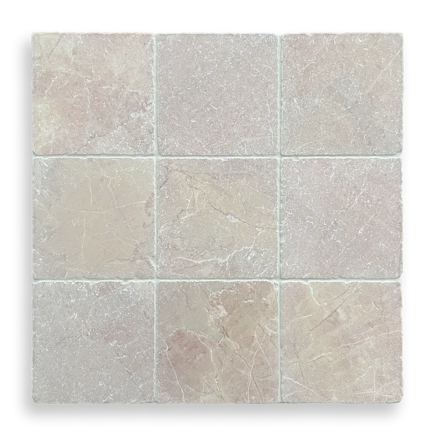 Rosado Tumbled Tiles  200x200x10mm