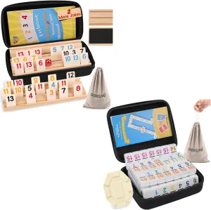 Rummy Cube Mexican Train Dominoes Set Double 15