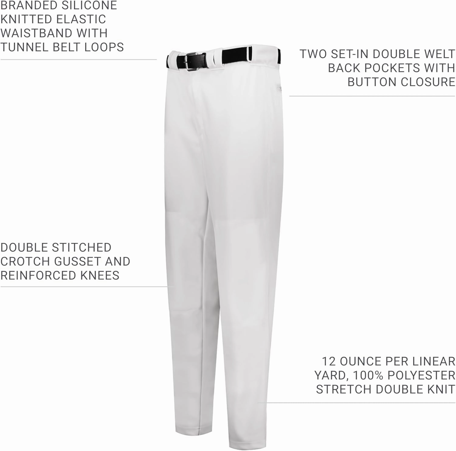Russell Athletic Boys Youth Piped Diamond Series Baseball Pant 2.0